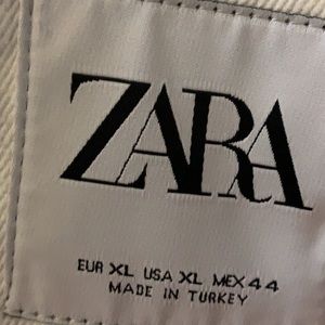 White Zara Jean Jacket